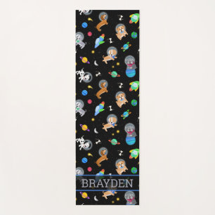 Hondjes In De Ruimte Aquarel Hond Astronauten Yogamat