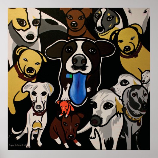 Hondjes Wereld Poster (Voorkant)