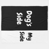 Hond's Kant | Mijn Kant Fleece Deken (Voorkant (Horizontaal))
