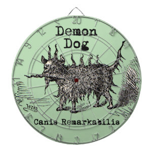 Hondsdemon Vintage Grappig Schattig Dartbord