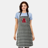 Hondsdraprint monogram  schort (Gedragen)