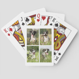 Hondsfoto Collage op Maat Pokerkaarten
