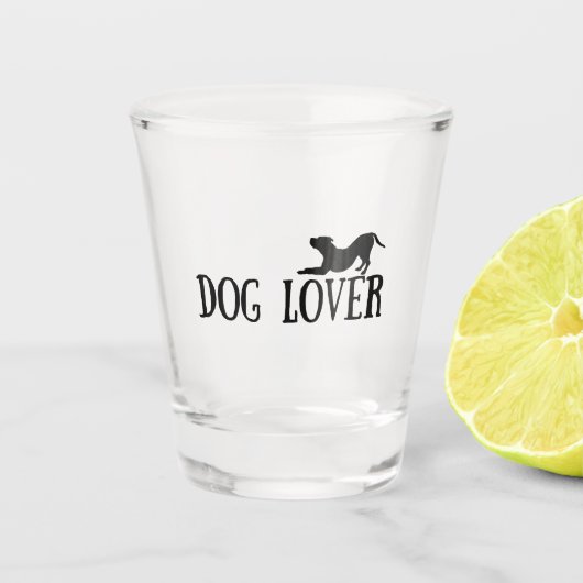 Hondsliefhebber Shot Glas (Voorkant)