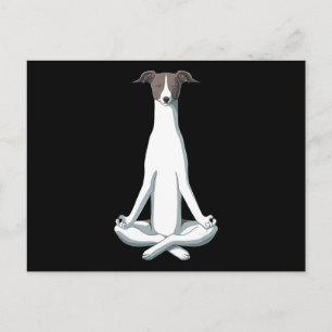Hondsliefhebber   Yoga Italiaanse Windhond Briefkaart