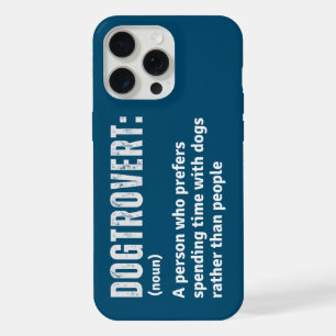 Hondtrovert Definitie Grappige Introverte Hondenei iPhone 15 Pro Max Hoesje