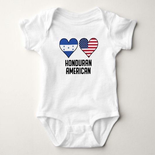 Honduran American Heart Flags Romper (Voorkant)