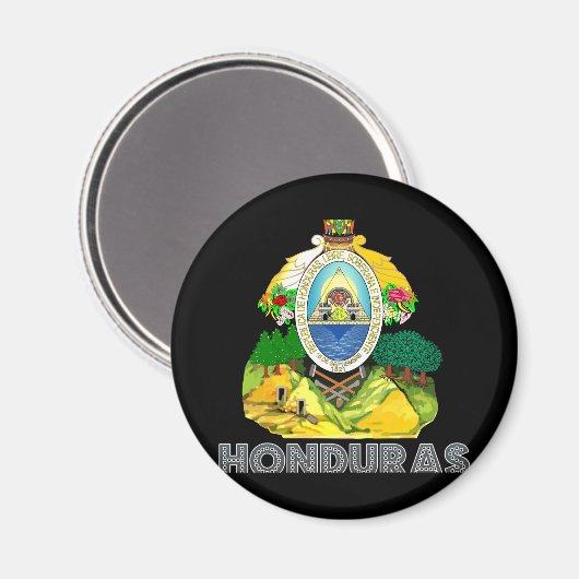 Honduran Emblem Magneet (Voorkant / Achterkant)