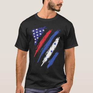 Honduras American Grown Flag USA Patriot Heritage T-shirt
