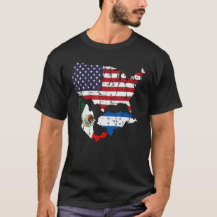 Honduras-Amerikaanse Mexicaanse vlag T-shirt
