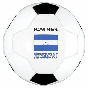 Honduras en Hondurese vlag met Jouw naam Voetbal B