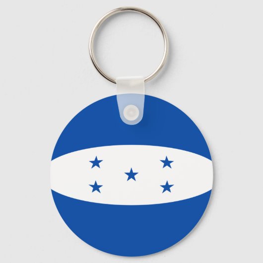 Honduras Fisheye Flag Sleutelhanger (Voorkant)