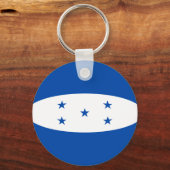 Honduras Fisheye Flag Sleutelhanger (Voorkant)