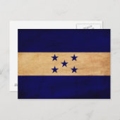 Honduras Flag Briefkaart (Voorkant / Achterkant)