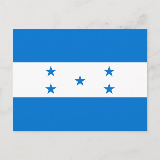 Honduras Flag Briefkaart (Voorkant)