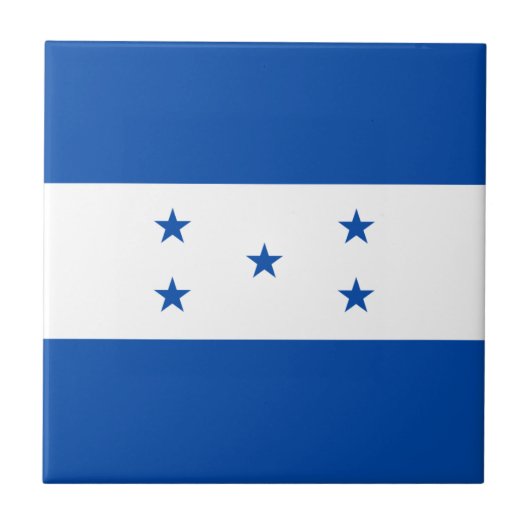 Honduras Flag Ceramic Tile Tegeltje (Voorkant)