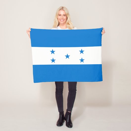 Honduras Flag Fleece Deken (In situ)