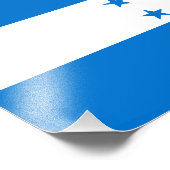 Honduras Flag Foto Afdruk (Hoek)