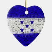 Honduras Flag glitter ornament (Rechts)
