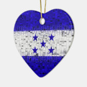 Honduras Flag glitter ornament (Links)
