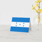 Honduras Flag Kaart (Gele Bloem)