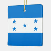 Honduras Flag Keramisch Ornament (Links)