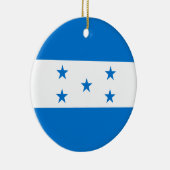 Honduras Flag Keramisch Ornament (Rechts)
