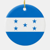 Honduras Flag Keramisch Ornament (Achterkant)