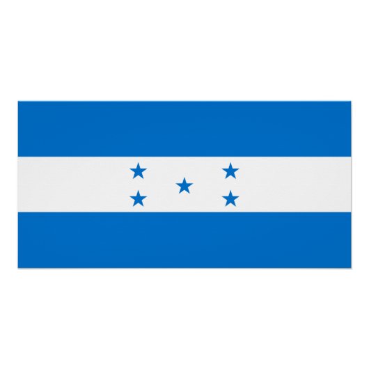 Honduras Flag Perfect Poster (Voorkant)