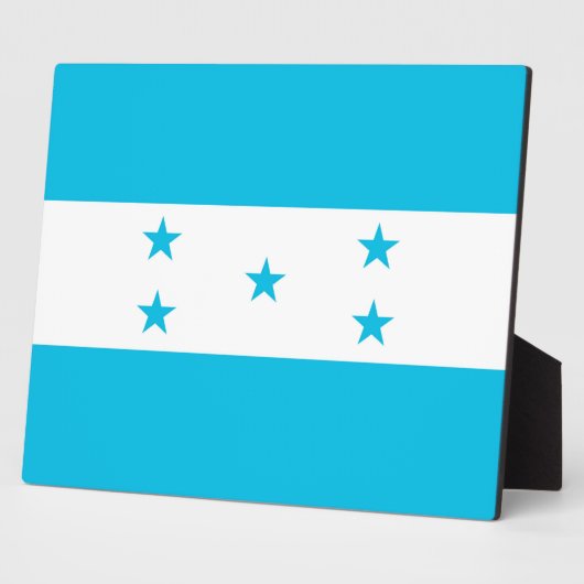 Honduras Flag Plaque Fotoplaat (Zijkant)