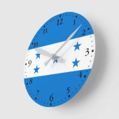 Honduras Flag Ronde Klok (Hoek)