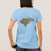 Honduras Flag x Map T-Shirt (Achterkant)