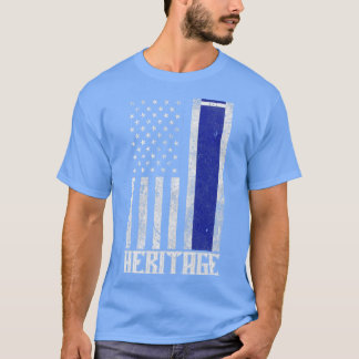 Honduras Hispanic Heritage distressed vlag 1 T-shirt