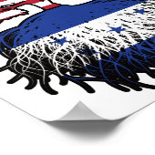 Honduras Honduran American USA Tree Roots Flag Poster (Hoek)