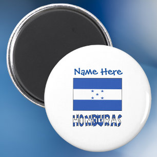 Honduras Hondurese Vlag Blauw Gepersonaliseerd Magneet