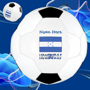 Honduras Hondurese Vlag Gepersonaliseerde Blauwe N Voetbal