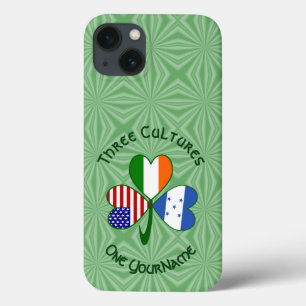 Honduras Ierland Verenigde Staten Shamrock Vlag Ge iPhone 13 Hoesje