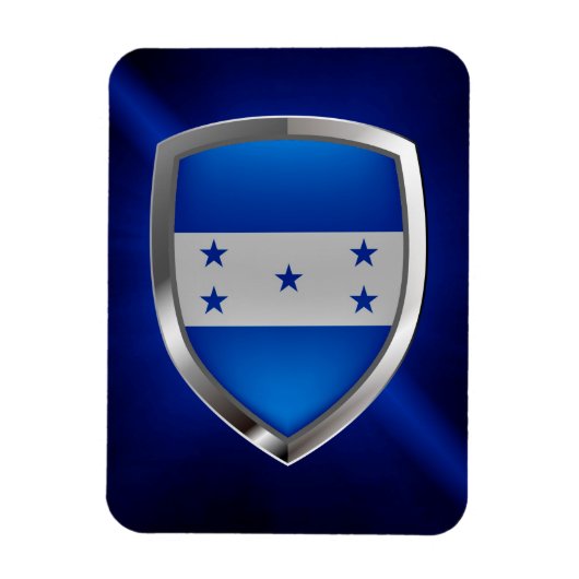 Honduras Metallic Emblem Magneet (Verticaal)
