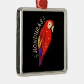 Honduras Parrot Metalen Ornament (Rechts)