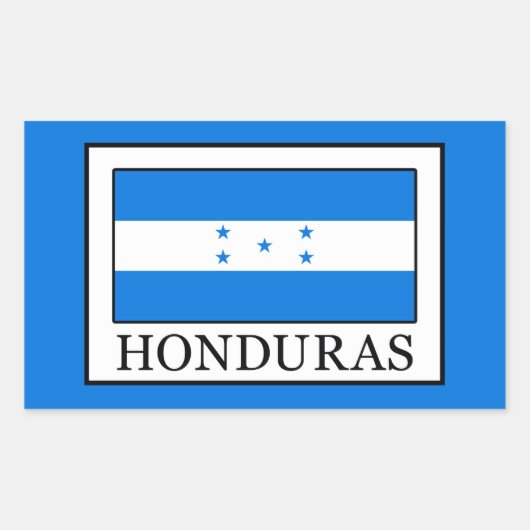 Honduras Rechthoekige Sticker (Voorkant)