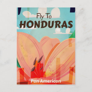 Honduras Retro vakantie-Poster Briefkaart