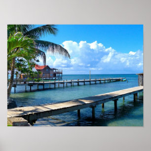 Honduras - Roantan Beach Poster