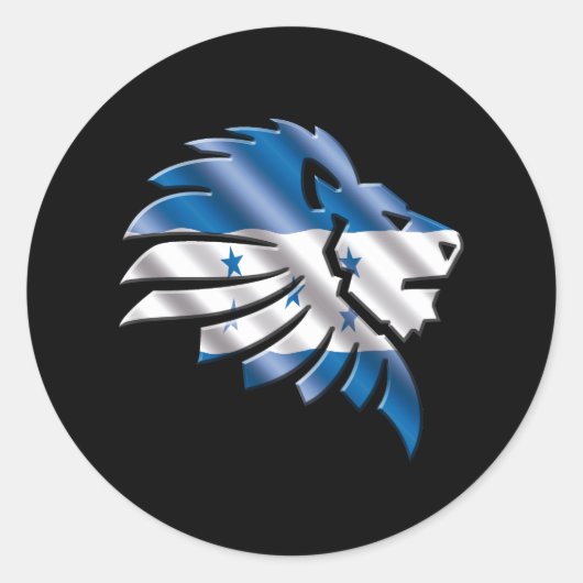 Honduras Ronde Sticker (Voorkant)