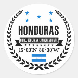 Honduras Ronde Sticker