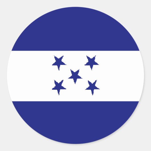 Honduras Ronde Sticker (Voorkant)