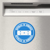 Honduras Round Emblem Magneet (Insitu (Vaatwasser))