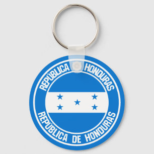 Honduras Round Emblem Sleutelhanger