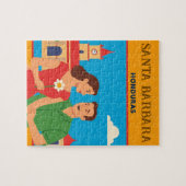  Honduras Santa Barbara Retro poster Legpuzzel (Horizontaal)