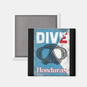 Honduras  scuba duikmasker magneet (Voorkant / Achterkant)