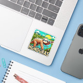 Honduras Sticker (Laptop met iPhone)