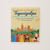 Honduras TEGUCIGALPA DC Retro poster Legpuzzel (Verticaal)